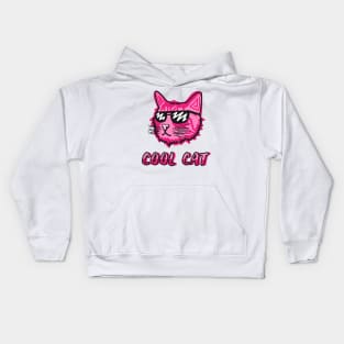 Retro Cool Cat Kids Hoodie